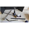 Image 1 : Misc items - Car jack, tire iron and 12v battery