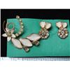 Image 3 : 2 Broach & Earrings sets – Floral design