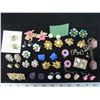 Image 1 : Large lot of Earrings – lots of floral patterns