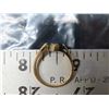 Image 4 : Gold ring stamped 10K with black stone – (stone chipped & Authenticity unchecked) & delicate necklac