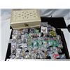 Image 1 : Large Jewelry box with large allotment of broaches