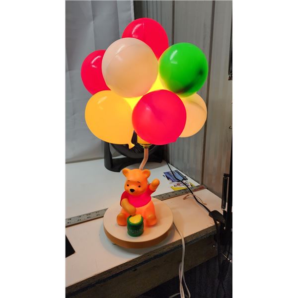 Winnie the Pooh, balloon lamp - tested working