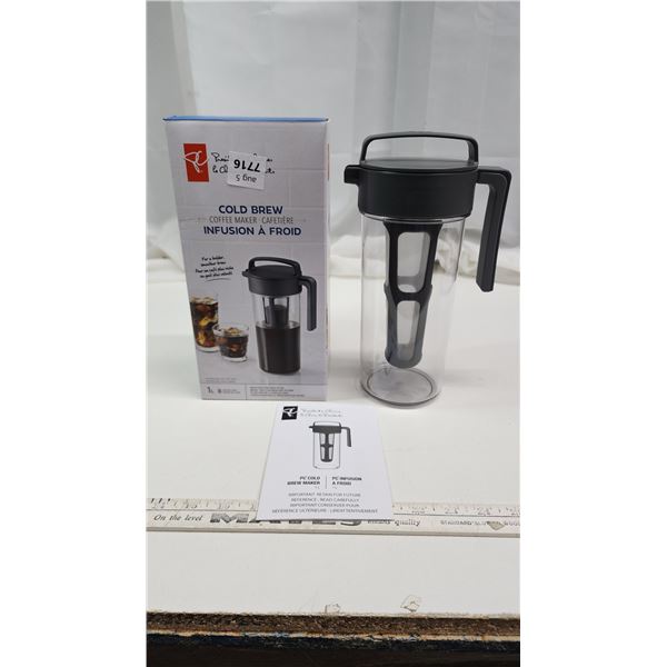 Presidents Choice, cold brew coffee maker - unused