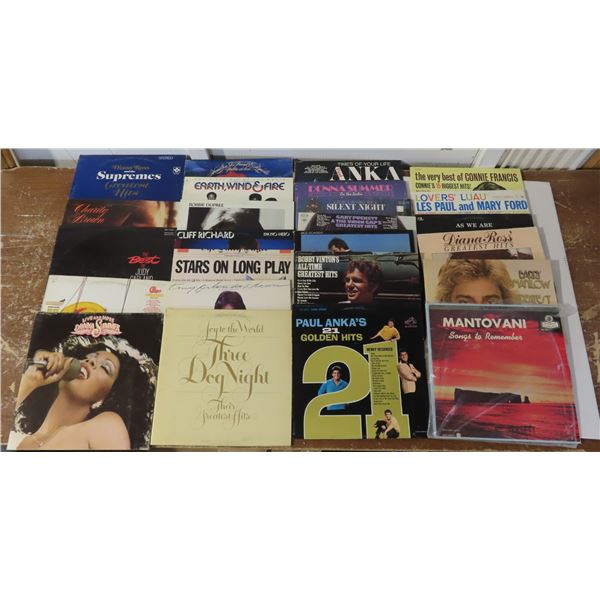 25 assorted vinyl records