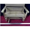 Image 2 : Children's Miniature Wooden Outdoor Glider Bench