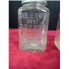 Image 2 : 2 Vintage Coffee Glass Jars w/lids - Braid's Best Coffee and Nabob Brand