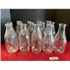 Image 1 : Lot of 14 Glass Milk Jugs - Various Shapes