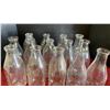 Image 2 : Lot of 14 Glass Milk Jugs - Various Shapes