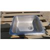 Image 1 : small stainless steel sink - 16"x14"