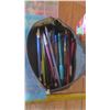 Image 4 : craft supplies - watercolor kit, rainbow loom supplies, tie-dye kit and assorted pens