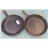 Image 1 : 2 Cast iron frying pans - Approximately 10.5" diameter