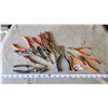 Image 1 : Bundle of various pliers, cutters, etc.