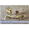 Image 2 : 4pc Brass deer family