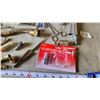 Image 3 : Assorted nozzles and misc items - torch nozzle, hair scissors, tweezers, etc.