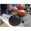 Image 1 : lot of 3 fry pans one egg poacher