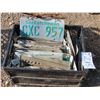 Image 2 : Black Crate of Sask license plates (Recent years)