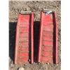 Image 2 : Pair of Red Aluminum car ramps