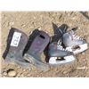 Image 1 : Pair of Kids rubber boots and hockey skates