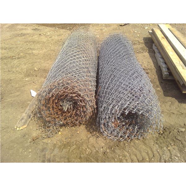 2 rolls 6' chain link fencing