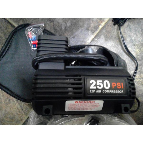 12 V Air compressor appears unused