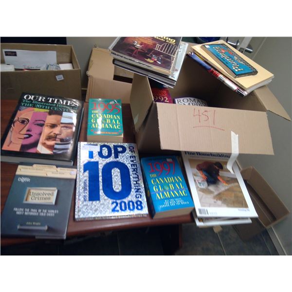 Box of misc books