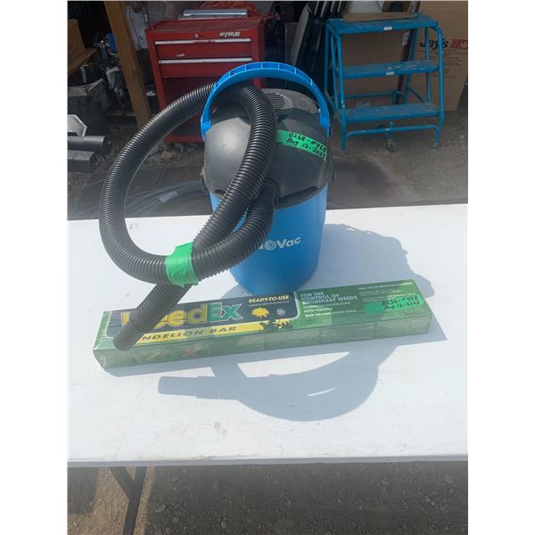 NOS weed bar plus 10 litre shop vac tested