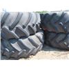 Image 8 : Set of 4 Tractor tires 710/70R42 Goodyear Super Traction Radial