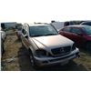 Image 1 : 2002 Mercedes Benz ML 320  no key  VIN 4JGAB54EX2A361522