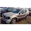 Image 2 : 2002 Mercedes Benz ML 320  no key  VIN 4JGAB54EX2A361522