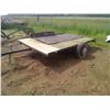 Image 2 : 10' x 76" Flatdeck trailer  NO VIN