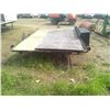 Image 4 : 10' x 76" Flatdeck trailer  NO VIN