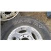 Image 2 : 4x 8 bolt rims with 1x Baja widetrack LT265/75R16 tire