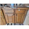Image 5 : 4 PC oak kitchen cupboards (see description)