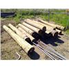 Image 1 : 18 Large corner posts 6-8' lengths 8" plus diameter