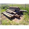 Image 3 : 25 Large corner posts 5.5-7.5' lengths 8" plus diameter