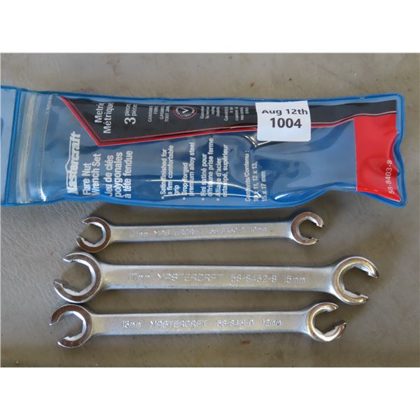 MasterCraft Metric Flare Nut Wrenches