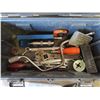 Image 3 : Black Plastic Tool box with/Assorted wrenches & Tools