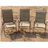 Image 1 : 3 Lawn Chairs (one has a broken clip/brace)