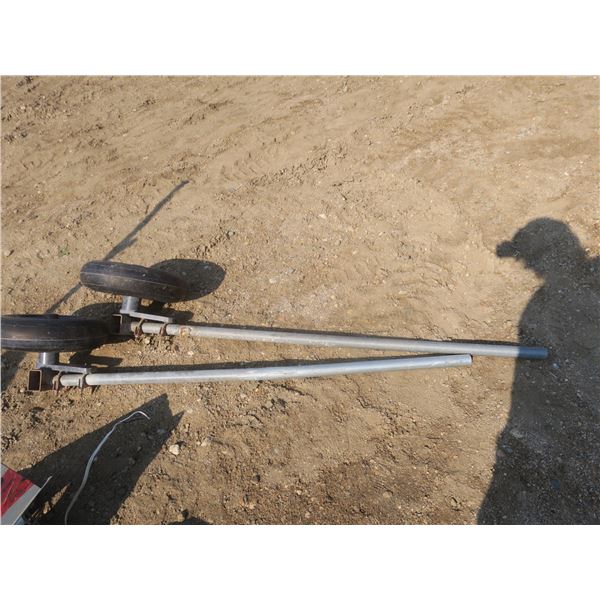 2 steel poles with wheels - 4.80-8NHS