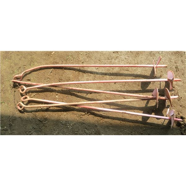 lot of 4ft screw pile anchors