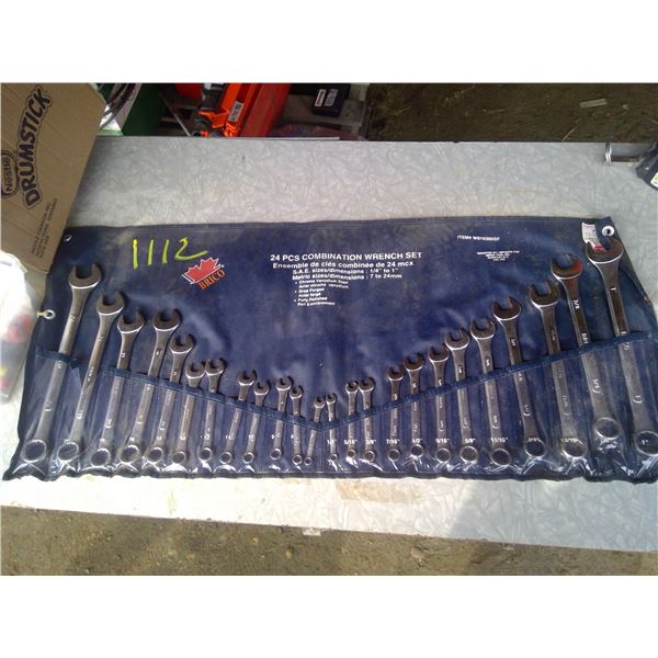 Brico 24 pc combination wrench set