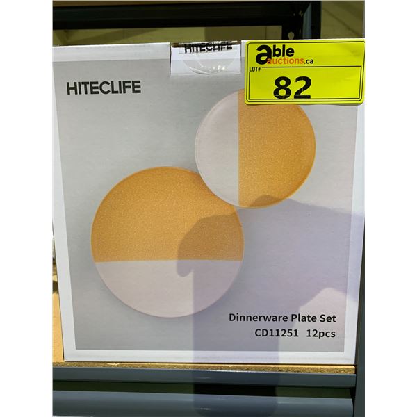 HITECLIFE DINNERWARE PLATE SET 12-PCS