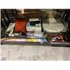 Image 1 : ASSORTED ITEMS INCLUDING; GARDEN HOSE, BATHROOM MOLDING, CHAIR PARTS & MORE