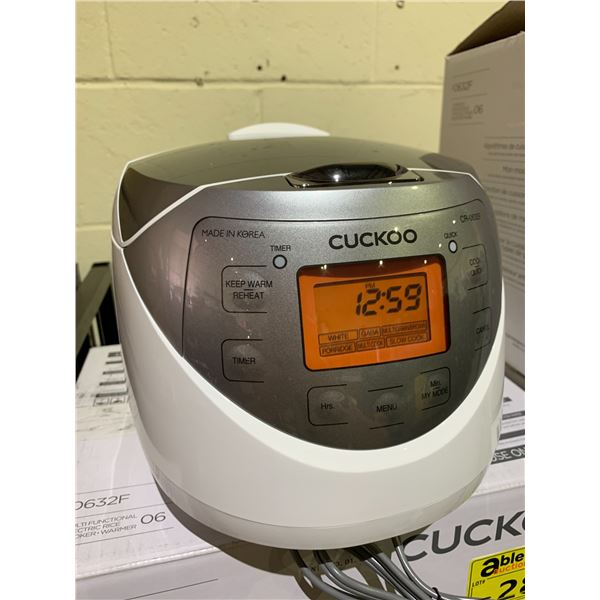 CUCKOO MULTI FUNCTIONAL ELECTRIC RICE COOKER MODEL 0632F