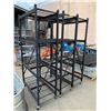 Image 2 : 3 METAL 4 TIER ROLLING RACKS