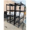 Image 3 : 3 METAL 4 TIER ROLLING RACKS