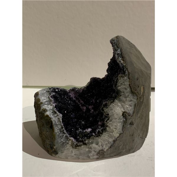 BLACK AMETHYST GEODE RETAIL $2,200, 4.5 X 4"