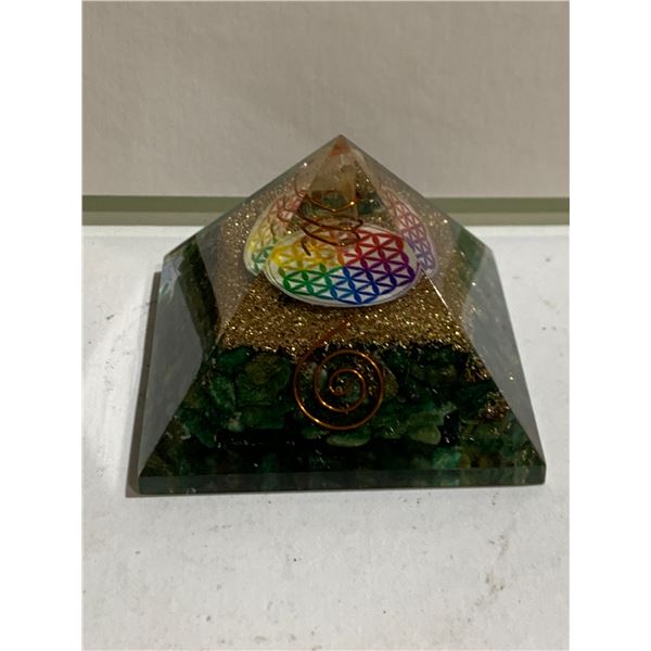 GREEN AVENTURINE ORGONITE PYRAMID