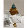 Image 3 : CITRINE ORGONITE PYRAMID (ABUNDANCE GRID) RETAIL $449 (STONE UNATTACHED)