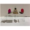 Image 1 : ROSE QUARTZ AND AGATE ORGONITE PYRAMID DISPLAY RETAIL $649